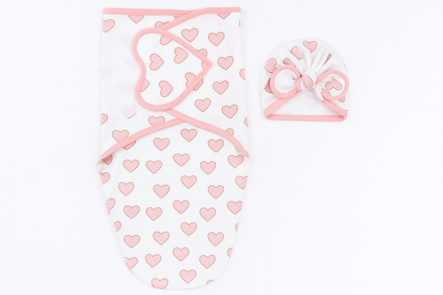 Baby Swaddle & Hat Set