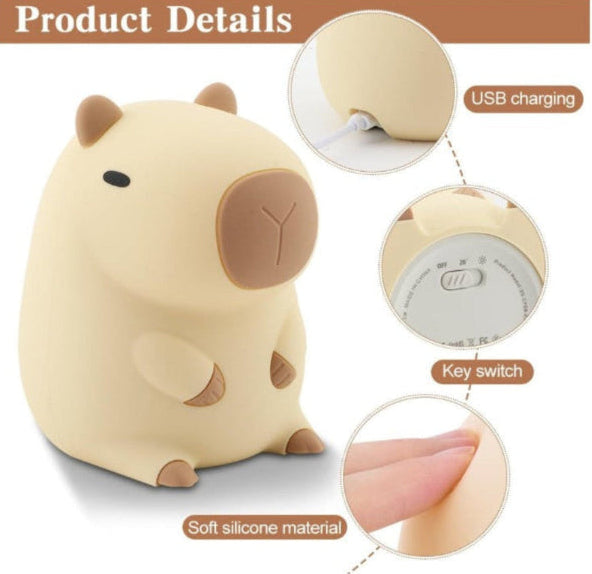 Squishy Capybara Night Light