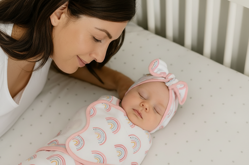 Baby Swaddle & Hat Set